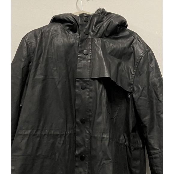 Men's Black Hooded Jacket - Picture 3 of 15